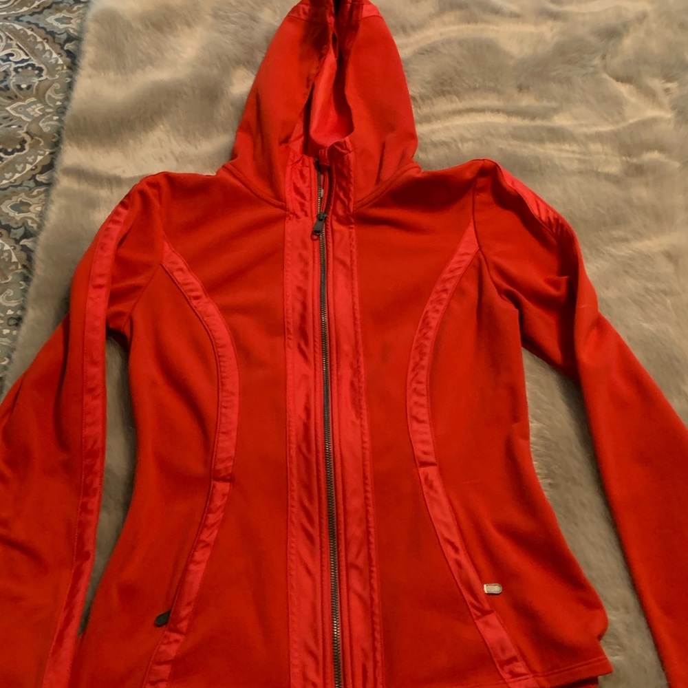 Red Athleta Zip up sweatshirt size small